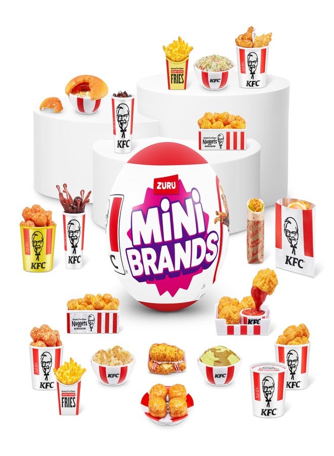 Mini Brands KFC® Capsule by ZURU Real Miniature KFC® Brand Collectible Toy, Capsules of 5 Mystery Miniature KFC® for Girls, Teens, Adults and Collectors Perfect Stocking Stuffer and Gift (2 Pack) - Image 3